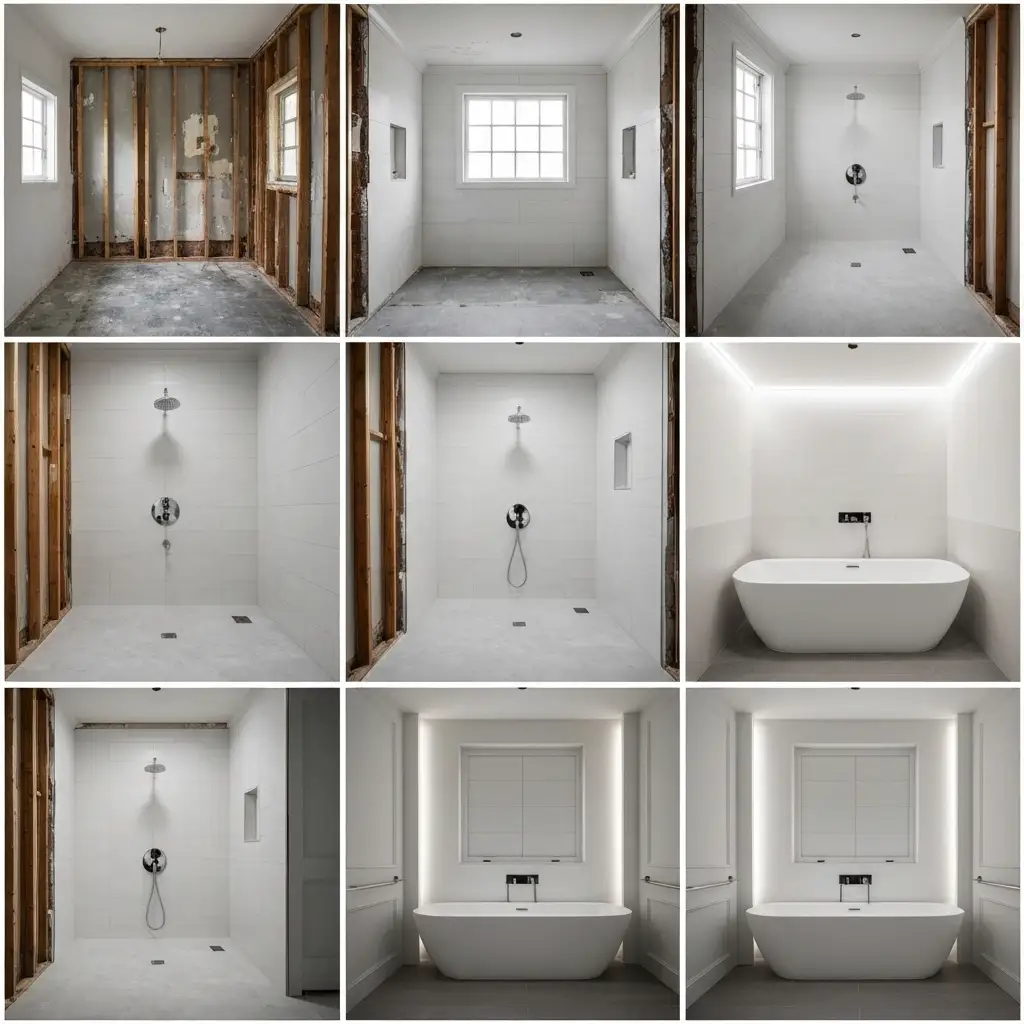 Bathroom renovation process