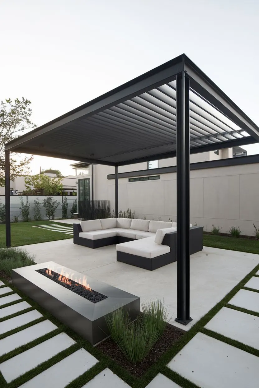 Modern patio construction